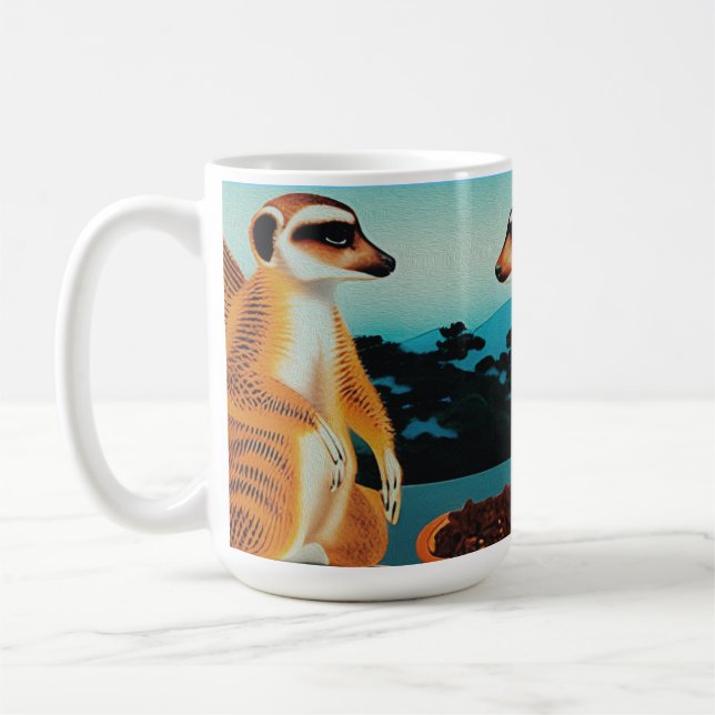 Zeit für Tacos Meerkat Stil, Kaffee Tasse (Links)