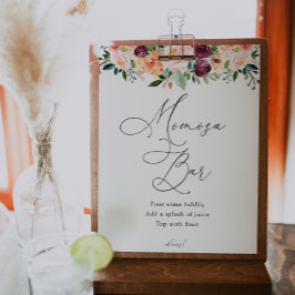 Zeit für Tea Momosa Bar Sign