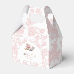 Zeit für Tee Baby Shower Elegante Teeparty Geschenkschachtel