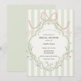 Zeit für Tee-Brautparty-Wildblume Einladung