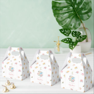 Zeit für Tee Elegante Florale Teeparty-Baby-Party Geschenkschachtel
