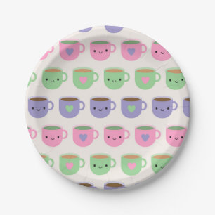 Zeit für Tee - Kawaii Cup of Tea Pappteller