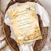 Zeit für Tee mit der werdenden Mutter Baby-Party