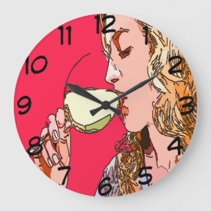 Zeit für Wein, Ziffernblatt Große Wanduhr
