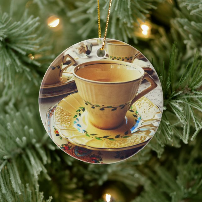 "Zeit für Zusammengehörigkeit" Keramik Ornament (Baum)