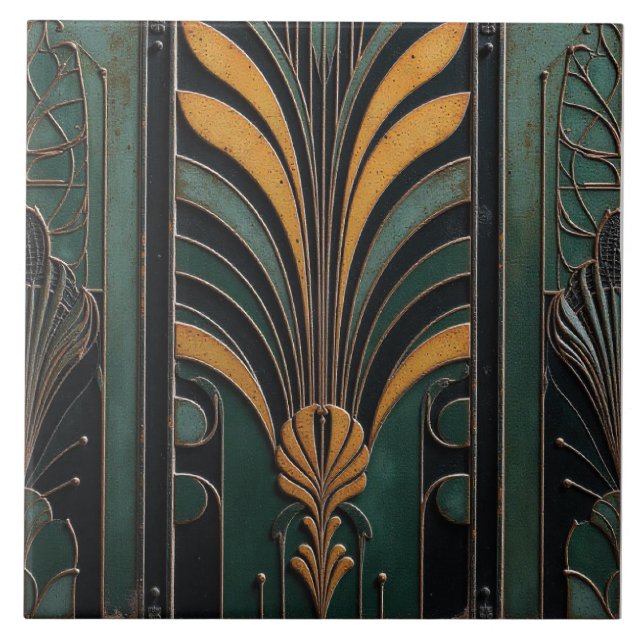 Zeit getragen Blossom Fliese (Vorderseite)