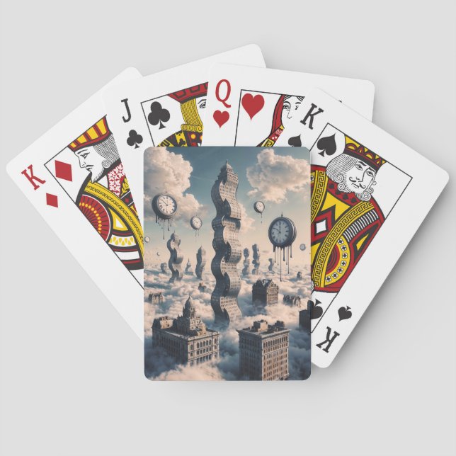 Zeit gewechselt Stadtbild Spielkarten (Rückseite)