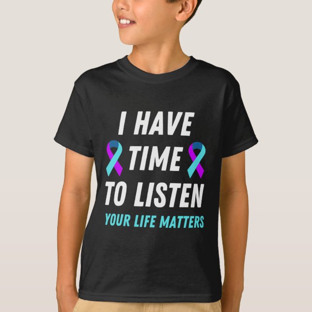 Zeit haben, sich die Bewusstseinsbildung für Suizi T-Shirt (Vorderseite)
