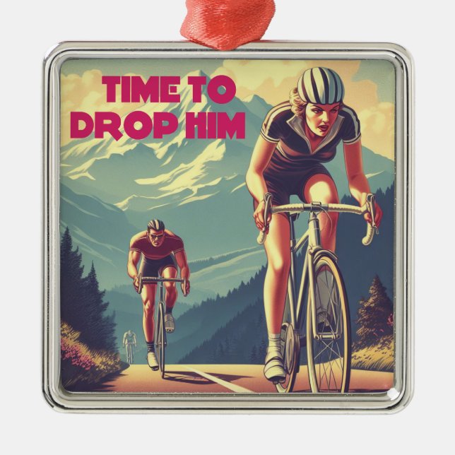 Zeit, ihm das Fahrrad zu nehmen Ornament Aus Metall (Vorne)