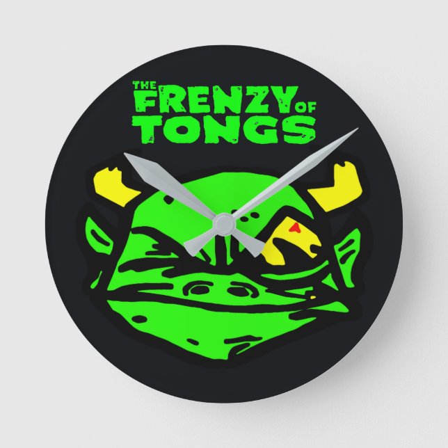 Zeit ist bedeutungslos runde wanduhr (Vorderseite)