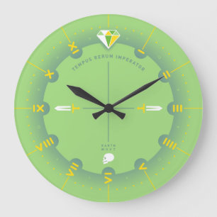 Zeit ist der Herrscher aller Dinge Große Wanduhr