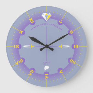 Zeit ist der Herrscher aller Dinge Große Wanduhr