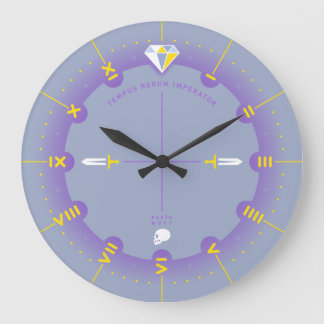 Zeit ist der Herrscher aller Dinge Große Wanduhr