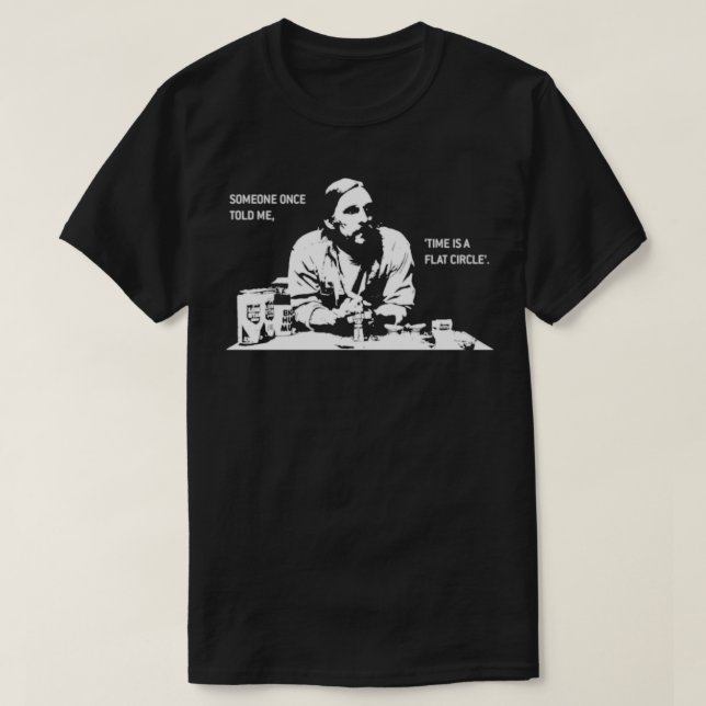 Zeit ist ein flacher Kreis 2 T-Shirt (Design vorne)