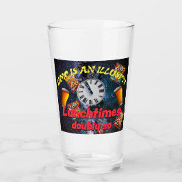 Zeit ist eine Illusion Glas