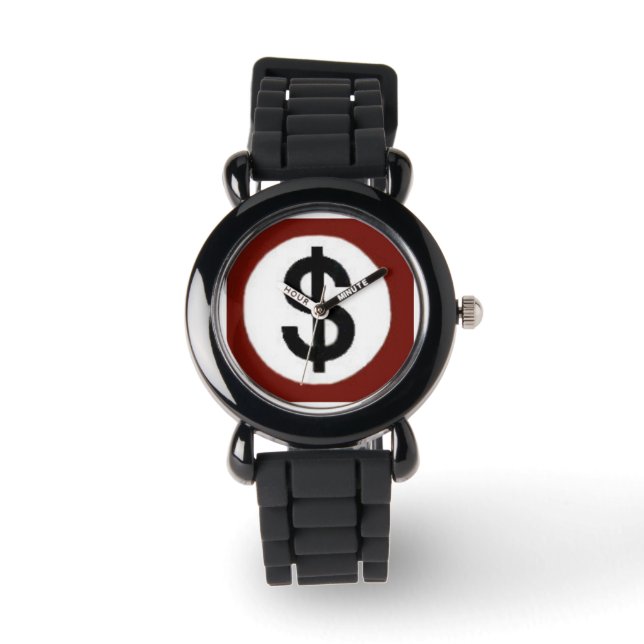 Zeit ist Geld Armbanduhr (Vorderseite)
