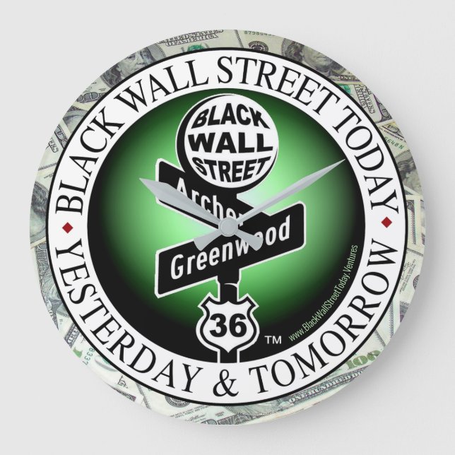 ZEIT IST GELD GROßE WANDUHR (Vorderseite)