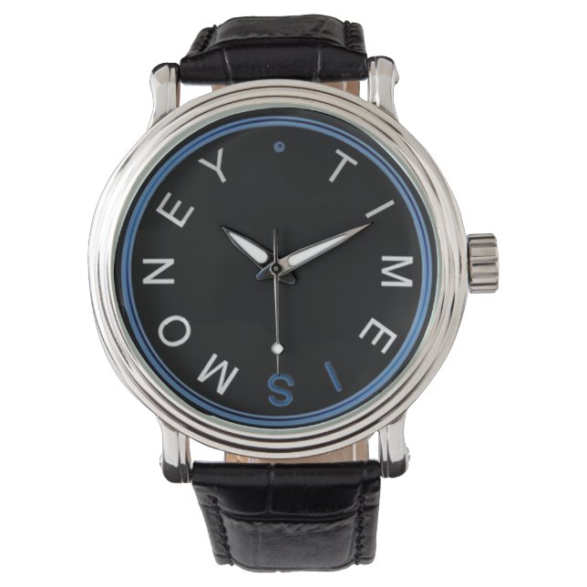 Zeit ist Geldschau Armbanduhr (Vorderseite)