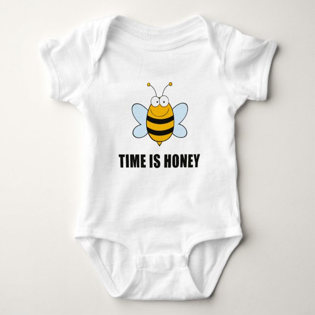 Zeit ist Honig Baby Strampler (Vorderseite)