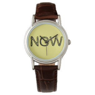 Zeit ist jetzt Sehen Armbanduhr