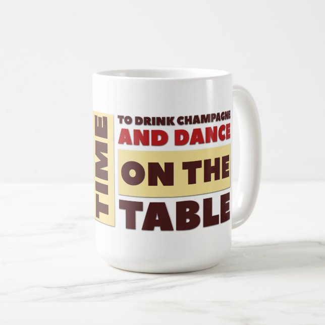 Zeit - Klassische Tasse (VorderseiteRechts)