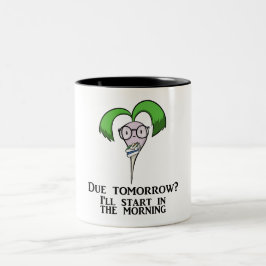 Zeit-Management-Rübe (Tasse) Zweifarbige Tasse
