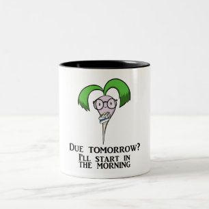 Zeit-Management-Rübe (Tasse) Zweifarbige Tasse