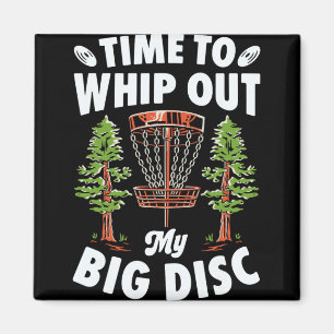 Zeit, meine große Disc-Golf-Spieler-Frisbee-Scheib Magnet