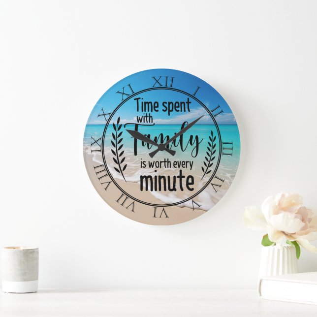 Zeit mit der Familie Große Wanduhr (Zuhause)