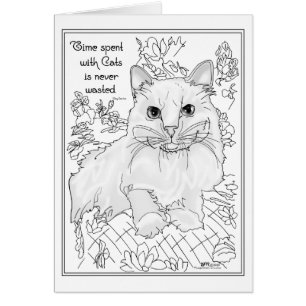 Zeit mit Katzen verbracht