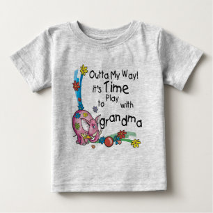 Zeit, mit Oma zu spielen Baby T-shirt