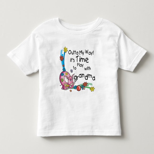Zeit, mit Oma zu spielen Kleinkind T-shirt (Vorderseite)