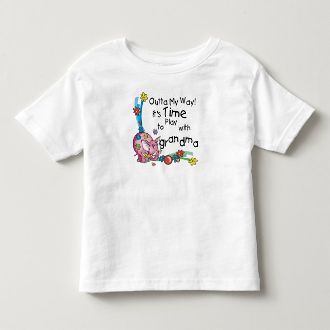 Zeit, mit Oma zu spielen Kleinkind T-shirt (Vorderseite)