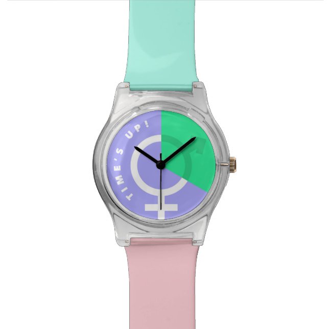 Zeit oben! - Lila Armbanduhr (Nahaufnahme)