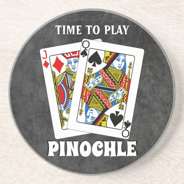 Zeit, Pinochle zu spielen Getränkeuntersetzer (Vorne)
