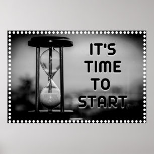 "Zeit" Positives Wall Art Poster