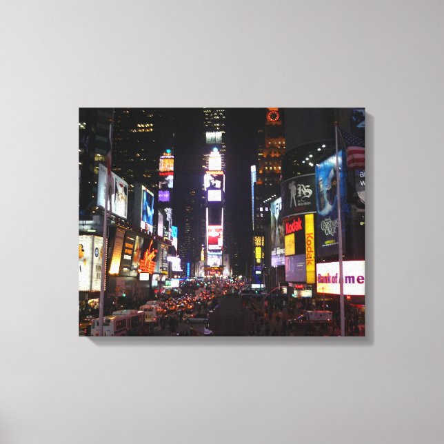 Zeit quadratische Leinwand (Vorderseite)