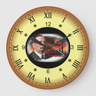 Zeit Reise~H. G. Wells~Vater der Science Fiction  Große Wanduhr