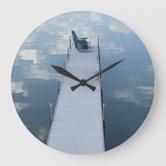 Zeit sich zu entspannen und sich zu reflektieren große wanduhr