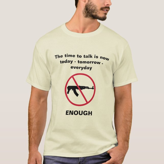 Zeit, über Kontrolle von Waffen zu reden T-Shirt (Vorderseite)