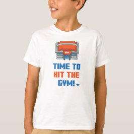 Zeit, um auf den Fitnessraum zu treffen T-Shirt