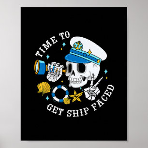 Zeit, um das Schiff lustig zu gestalten, verrückte Poster