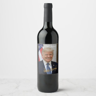 ZEIT, UM DAS WACHSTUM ZU FEIERN. TRUMP! WEINETIKETT
