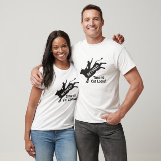 Zeit, um den Bull Rider Cowboy Ruhestand loszulass T-Shirt