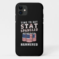 Zeit, um die Star Spangled Hammered Ber USA Flag