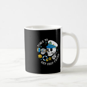 Zeit, um ein lustiges Skelett Kapitän Kreuzfahrt S Kaffeetasse