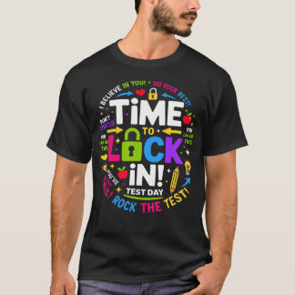 Zeit, um sich am Prüfungstag festzulegen Lehrer-Pr T-Shirt