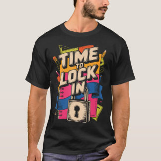 Zeit, um sich am Testtag festzulegen Lustige Lehre T-Shirt