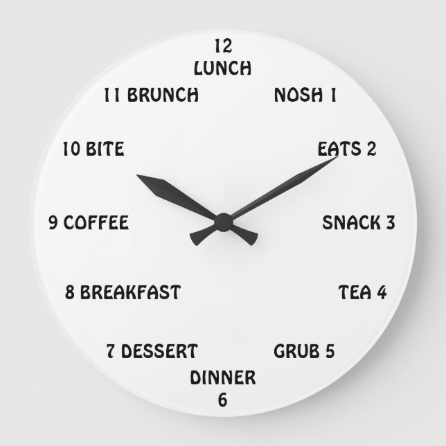 Zeit, um zu essen große wanduhr (Vorderseite)