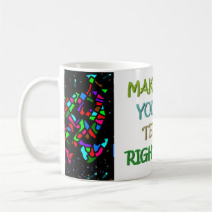 Zeit und Bedingungen, stark zu sein, die Menschen Kaffeetasse